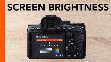Sony A7S III, A7IV, FX3, FX30 - How to Adjust Monitor Brightness