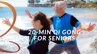 20Minute Gentle Qi Gong Exercise Routine for Seniors  Seated or Standing