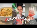 VLOGMAS DAY: 13 COOK WITH ME👩🏽‍🍳 | SHRIMP ALFREDO PESTO PASTA🍝 | Kelsea Rae💕