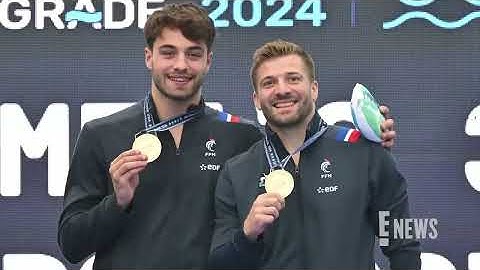 Anthony Ammirati and Jules Bouyer REACT After Going Viral for NSFW Reasons  | 2024 Olympics| E! News