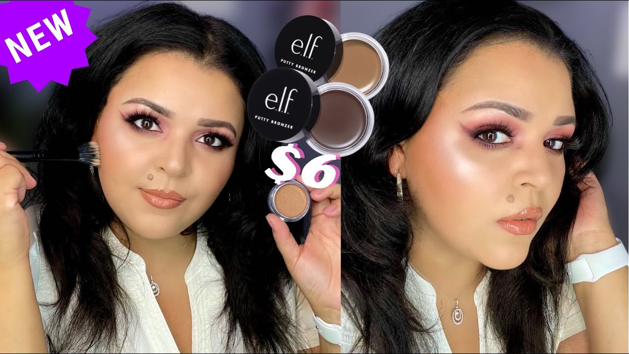 NEW ELF PUTTY BRONZER TRY ON & REVIEW Golden Daze YouTube