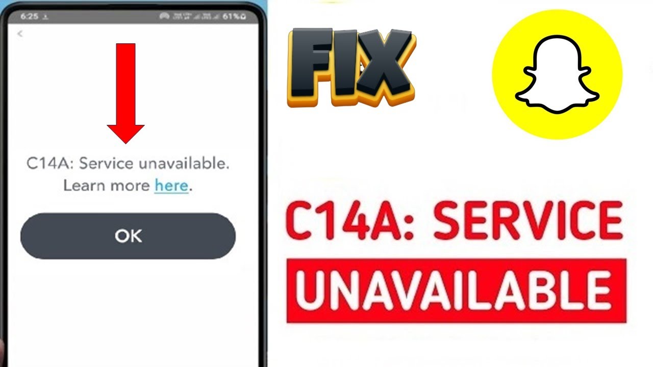 Fix Snapchat Login Problem C14a Service Unavailable ||C14a Service Unavailable Snapchat Problem Fix