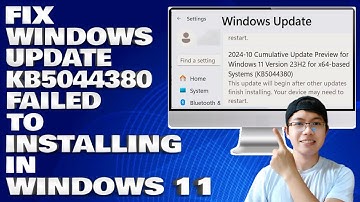 How To Fix Windows Update KB5044380 Failed Installing in Windows 11