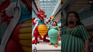 Evolutie Van De Draak Drakenarts Behandelt Zwangere Vrouwen