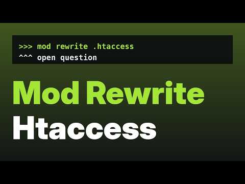 mod_ReWrite to remove part of a URL (3 Solutions!!)