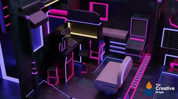 Sci-fi Room 3D Design: Blender3D Designing