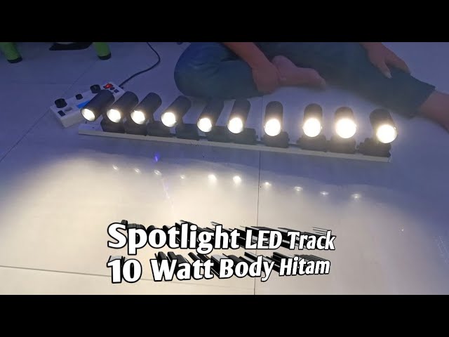 Spotlight LED Track 10 Watt Body Hitam