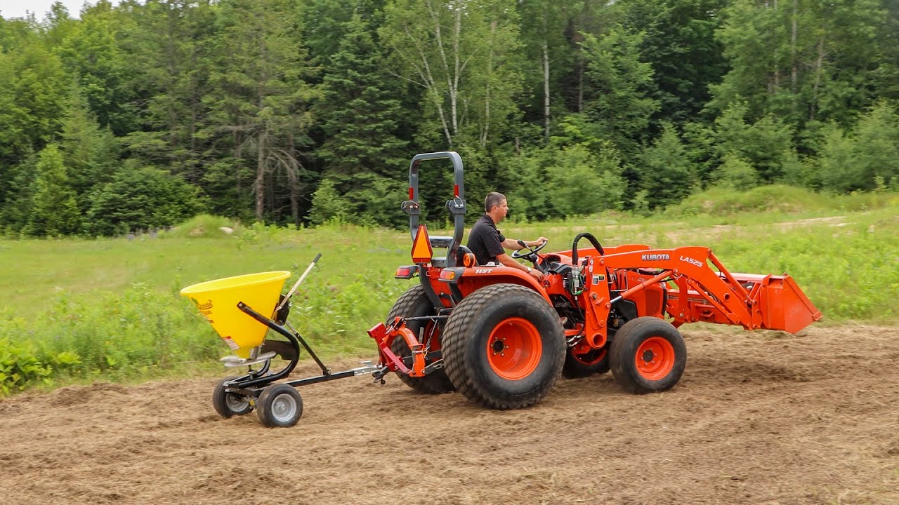 FOOD PLOT | Kubota L2501 SBR72 Seed Bed Roller and PTS500 Seeder!