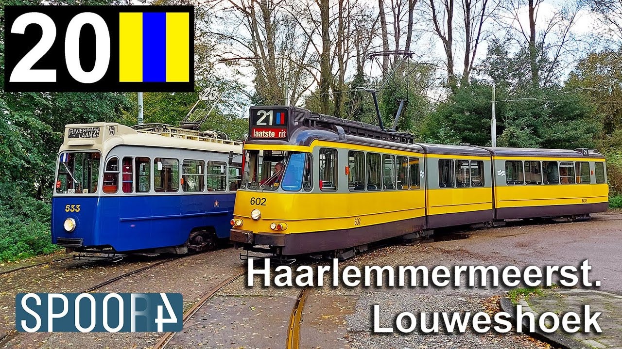 Cabinerit Tram 20 (Amsterdam) | Haarlemmermeerstation - Louweshoek (Tram Driver's POV)