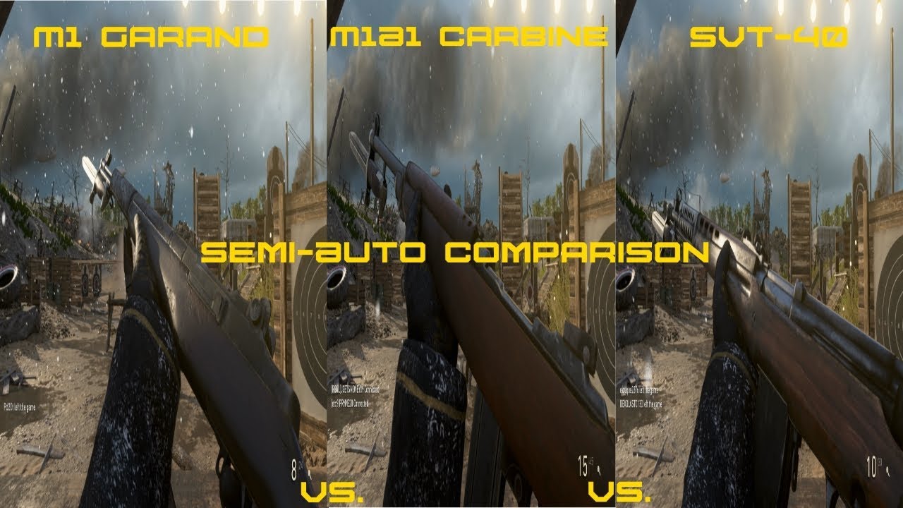 Semi-Auto Assault Rifle Comparison -CoD WW2- - YouTube