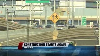 Lane closures to begin again on I-43