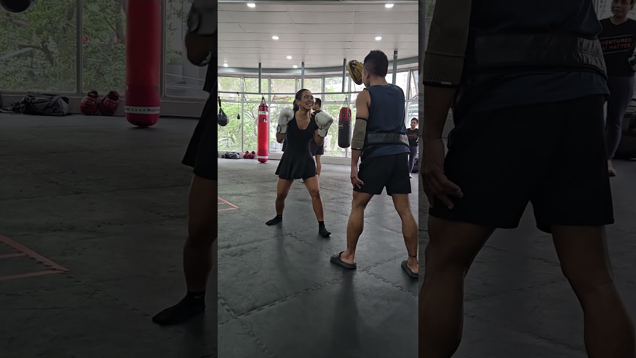 When you take your girl boxing the first time. Box 