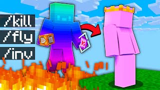 Minecraft Manhunt, But I Have Admin Powers REMATCH... @Bubbo