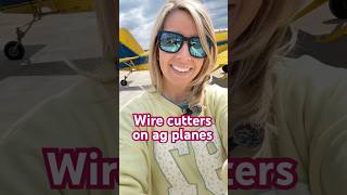 Wire cutters on ag planes and what they look like. #flying #pilot #aviation #agriculture