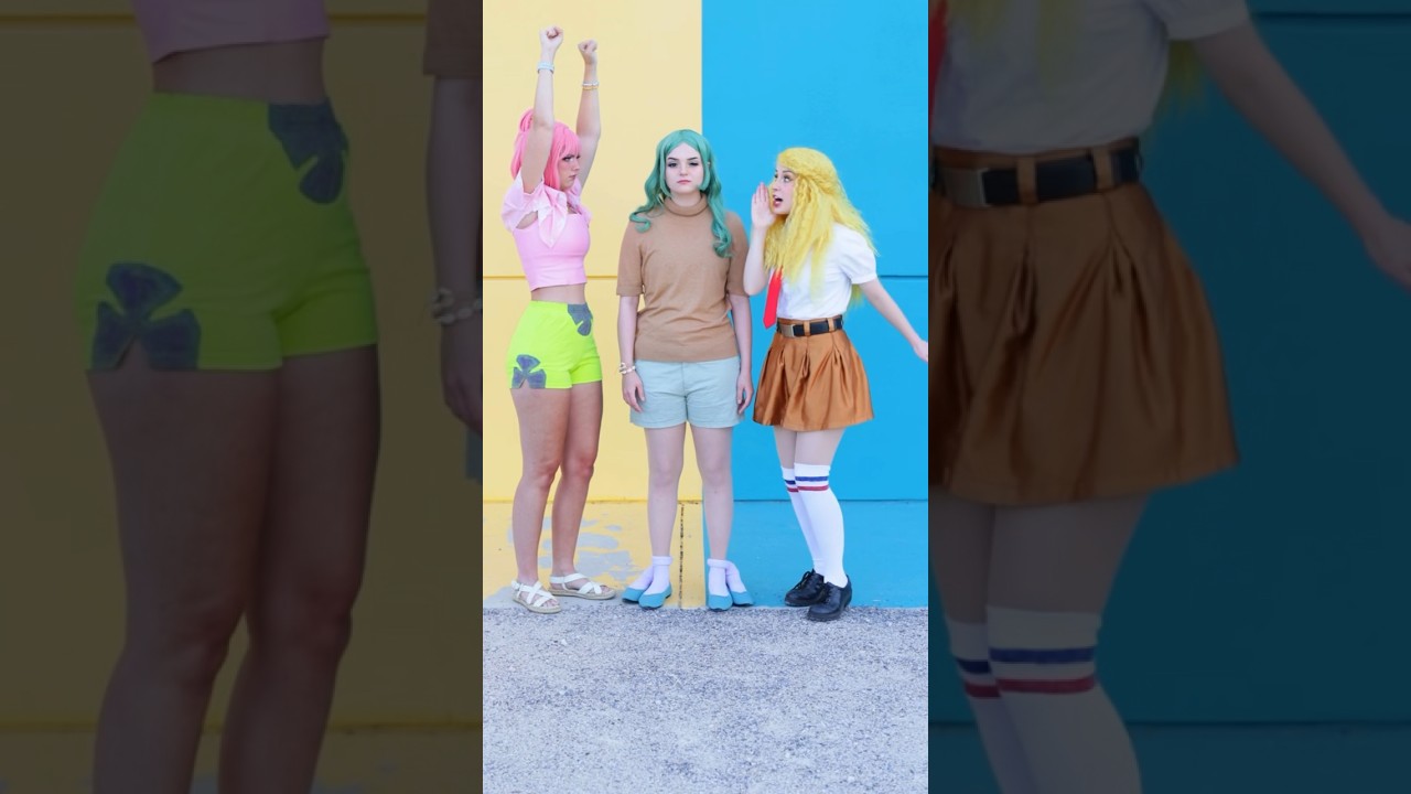 “ARE YOU READY TO GO CRAZY??” - SpongeBob cosplay with @halcybella and @Dajackies 🧽⭐️🦑