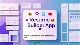 🔥 Build Your Own Resume Builder Part 30 – Store Filter Button Data Using React State & Firebase DB