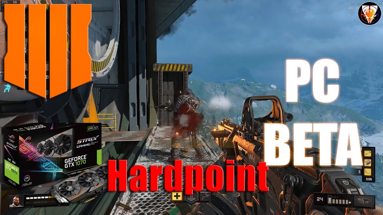 Call of Duty: Black Ops 4 - PC Beta Hardpoint Gameplay (Hellstorm Noob)