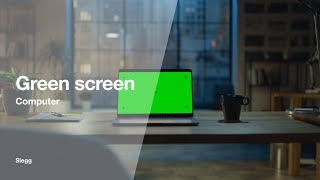 Green screen-computer.