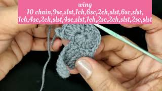 how to make crochet bat applique