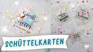 Geburtstags Schüttelkarten für Geld und Gutscheine