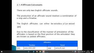 English Phonetics & Phonology - Topic 02