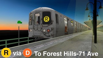 OpenBVE HD: R46 (R) via West End to Forest Hills-71st Ave