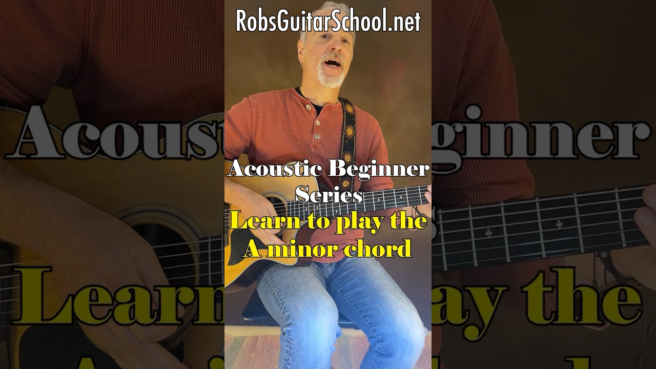 Learn to play the A minor chord. Check us out at RobsGuitarSchool.net/learn #beginnerguitar #guitar