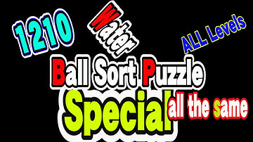 Ball Sort Puzzle Special Level after Level 1210 / Lock Ball and Key Ball and Question Mark Ball