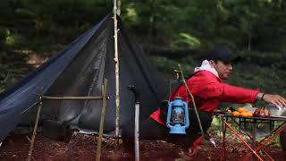 story wa pendaki camping di gunung walau sendiri