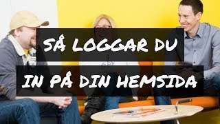 Instruktion: Så loggar du in på din hemsida i Wordpress [vår version av WP] screenshot 4