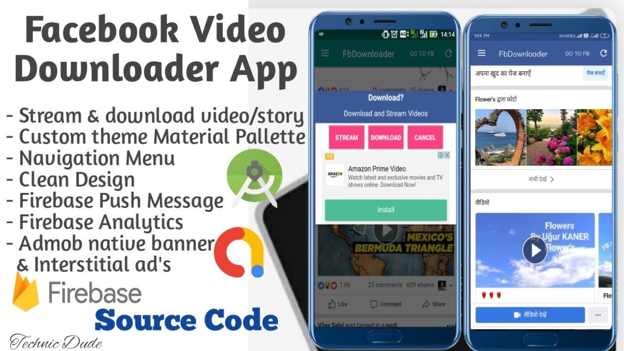 How To Make Facebook Video Downloader App In Android Studio - Youtube