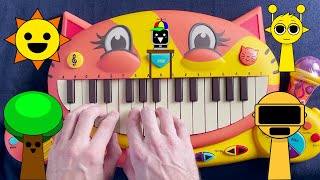 9 INCREDIBOX SPRUNKI SOUNDS / Normal Vs Horror ON A CAT PIANO screenshot 5