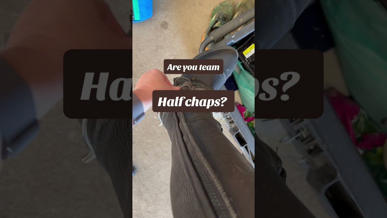 When riding at home is it half chaps or tall boots? 👇🏼Comment! 