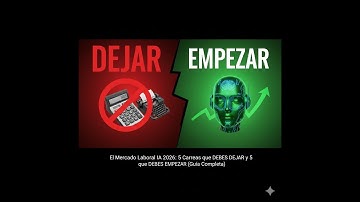 El Mercado Laboral IA 2026: 5 Carreras que DEBES DEJAR y 5 que DEBES EMPEZAR (Guía Completa)