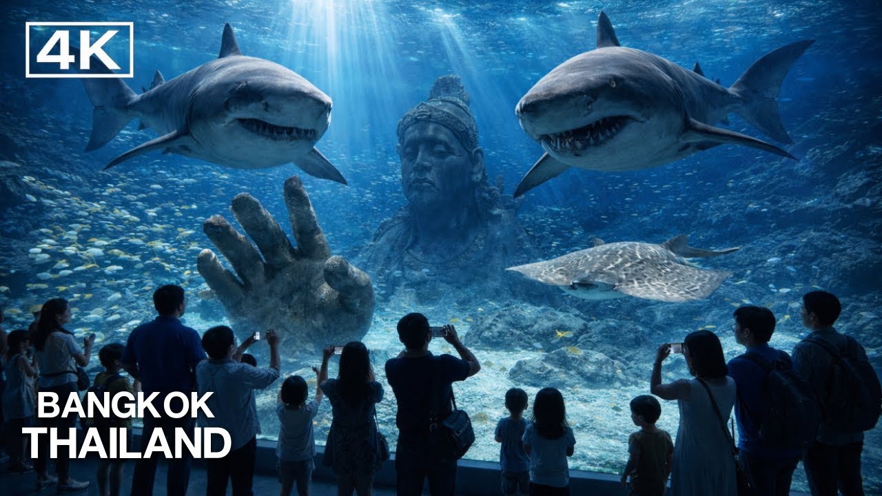 🇹🇭 4K HDR | Full Walking Tour at One of the Best Aquarium in Asia - THAILAND SEALIFE  2026 🦈