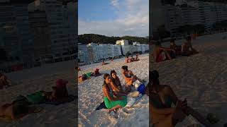 🇧🇷 Copacabana at Sunset is ABSOLUTELY STUNNING Today 🇧🇷 4K Walk #beachwalk #Brazil #travelfilm