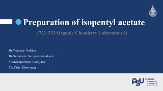 Preparation of  isopentyl acetate