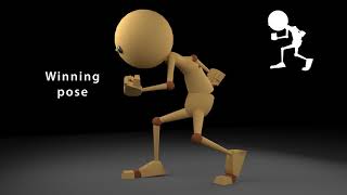 3D poses create in Autodesk Maya
