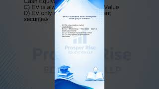 NISM 15 MCQ: Enterprise Value (EV) Formula Explained 📊 #nism #nismprep #nismexam #financeshorts