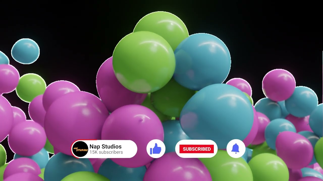 4K Viddyoze Animation Samples Party Balloons Transition