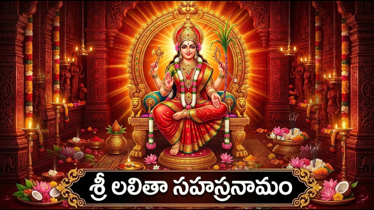 LALITHA SAHASRANAMAM TELUGU | Powerful Lalitha Devi Stotram | Devotional Songs @DevotionalTime