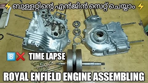 Royal Enfield Engine Assembling || Part 1 || 8× Time Lapse  || VR Motorcycles || Old Model Bullet