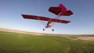 Ultralight Flying Legal Eagle XL with Chase Cam and Gopro on Calm Day