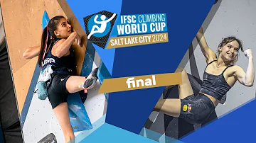 Salt Lake City IFSC Bouldering World Cup 2024 │women final full replay with Alex Honnold !