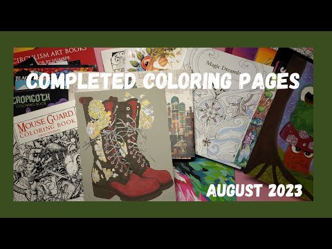 August 2023 Completed Coloring Pages Completedcoloringpages Finishedcoloringpages Coloring