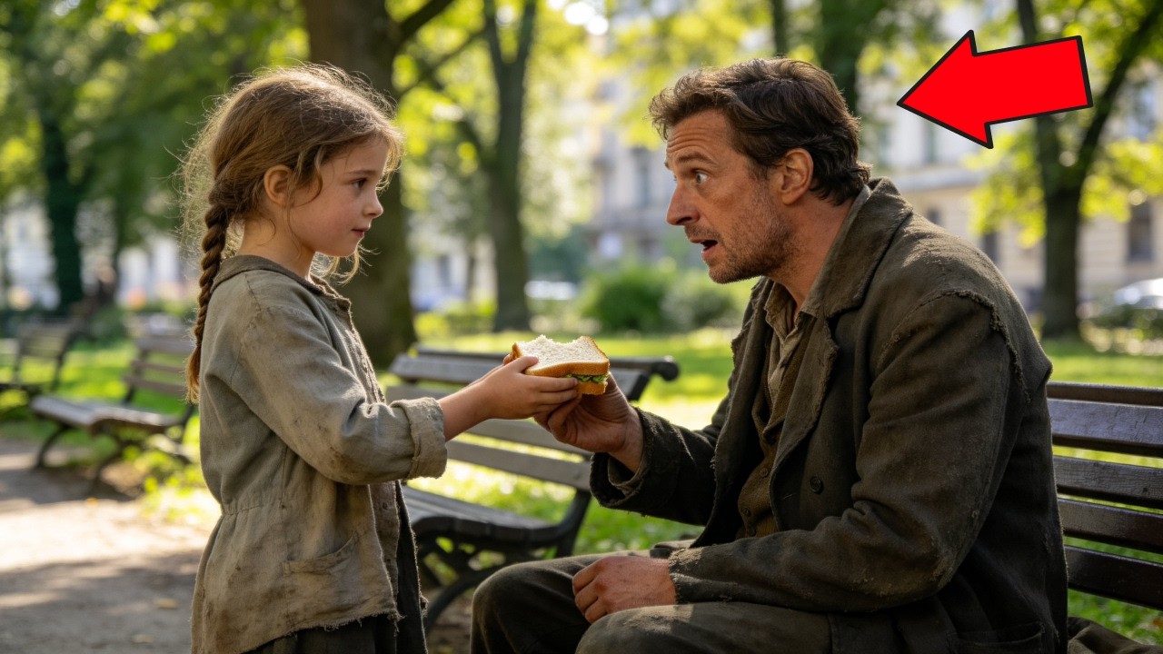 Ein Mädchen gibt ihr letztes Sandwich – der verkleidete Millionär ist bewegt