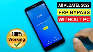 All ALCATEL GOOGLE/FRP BYPASS 2022 (WITHOUT PC) 🔥🔥🔥