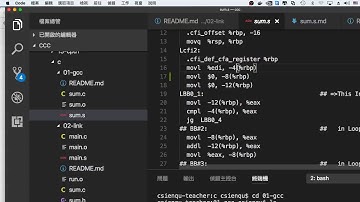系統程式 -- gcc 工具鏈的使用 (組合語言解析 2)