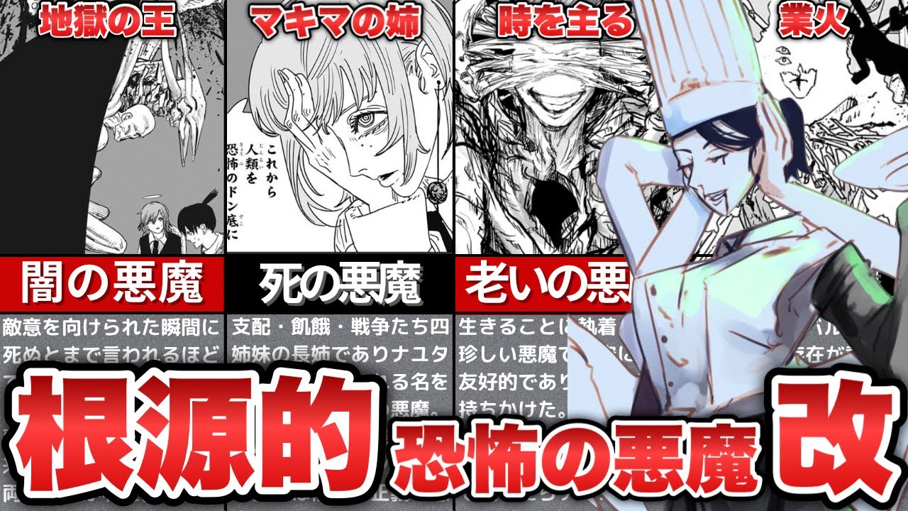 【チェンソーマン】根源的恐怖の悪魔まとめ改訂版！最新218話時点で判明した悪魔の能力や動向を全てアップデートして解説！