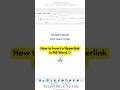 Insert Hyperlink In Word In Seconds рџЊђ Quick Easy Tutorial MSWord WordTips Techtips Insert Hyperlink In Word In Seconds рџЊђ Quick Easy Tutorial MSWord WordTips Techtips
